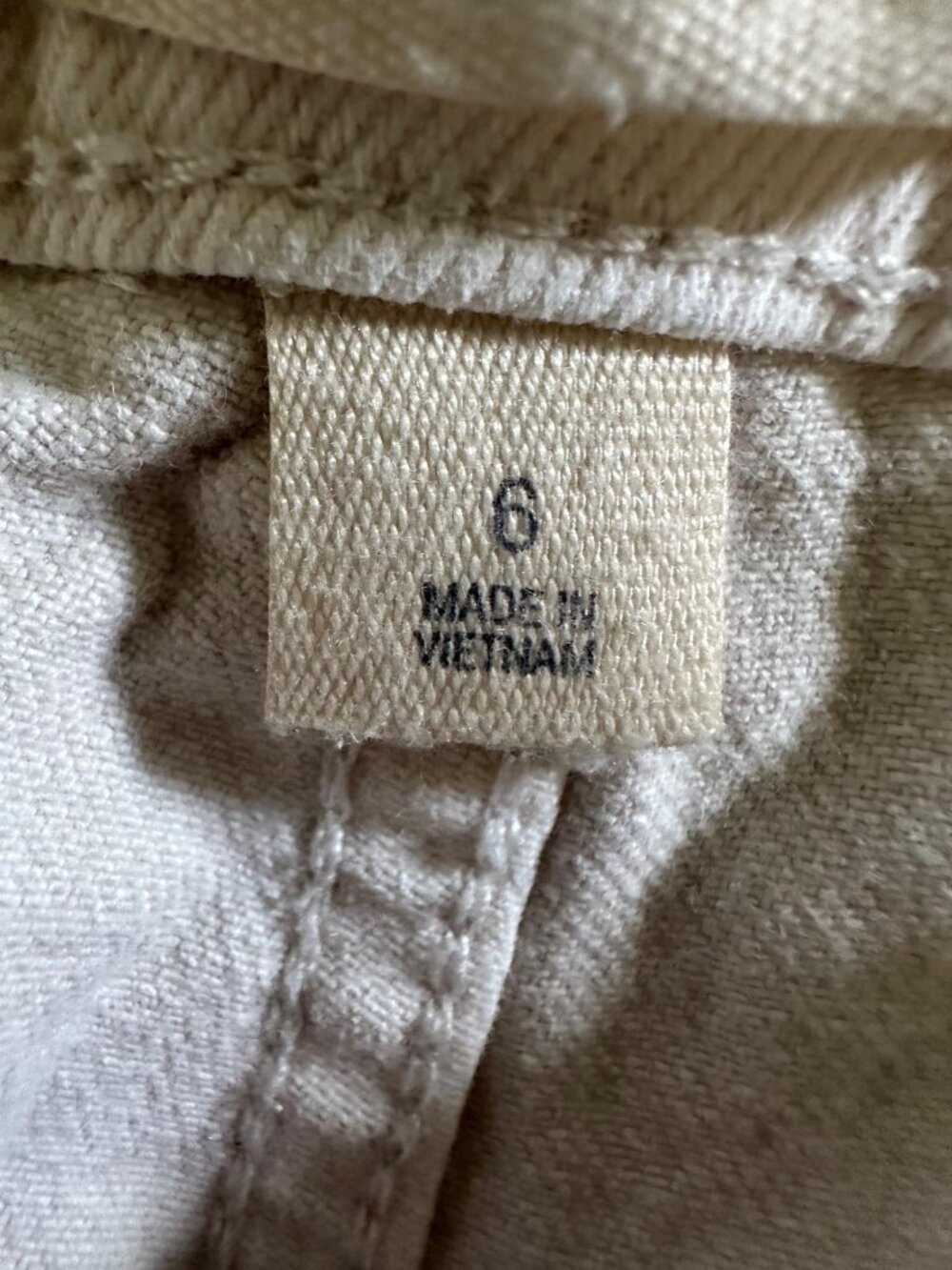 Universal Thread Womens Wide-Leg Beige Denim Pants With Back Pockets Size6 - Picture 11 of 16
